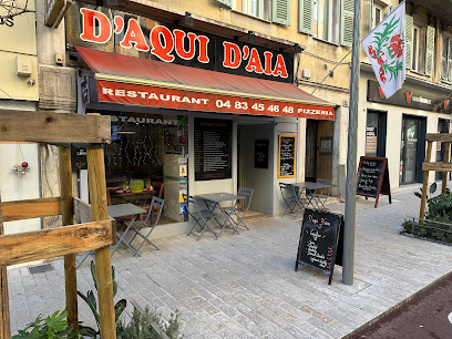 Pizza de D'Aqui d'Aia à Nice